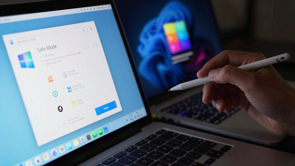 access safe mode troubleshooting