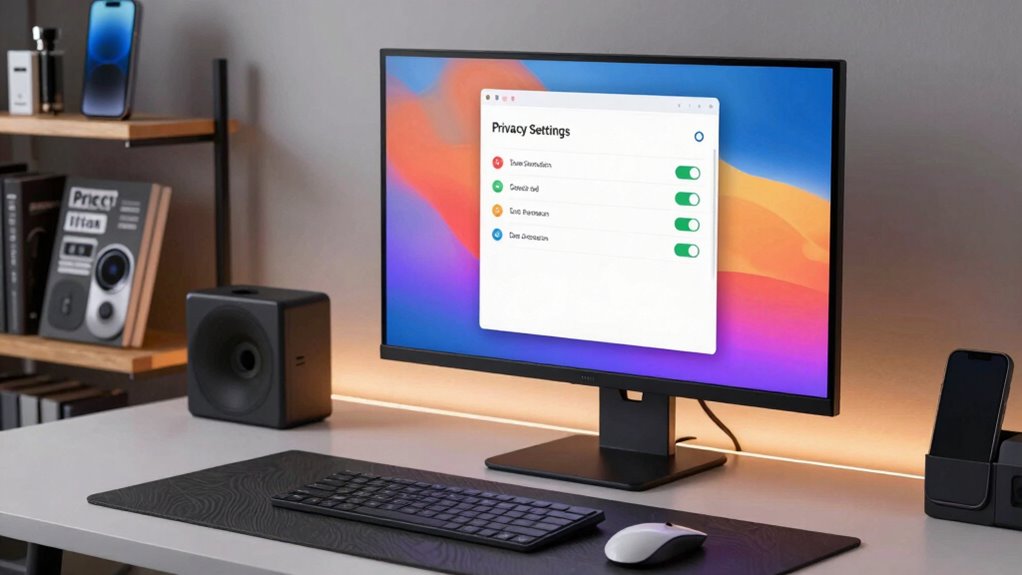 adjust browser privacy settings