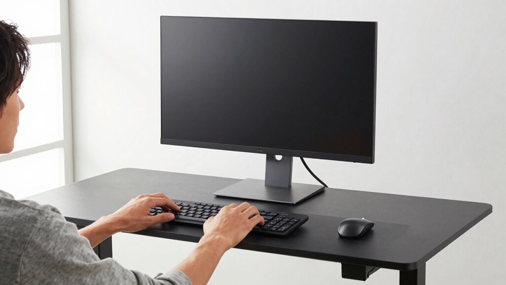 adjust desk and monitor height