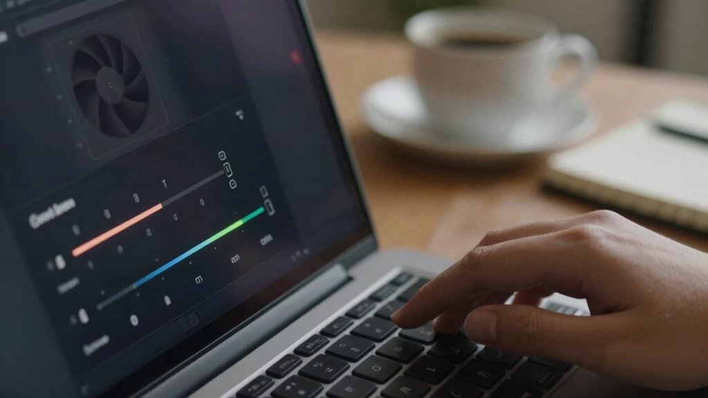 adjust fan for quieter calls