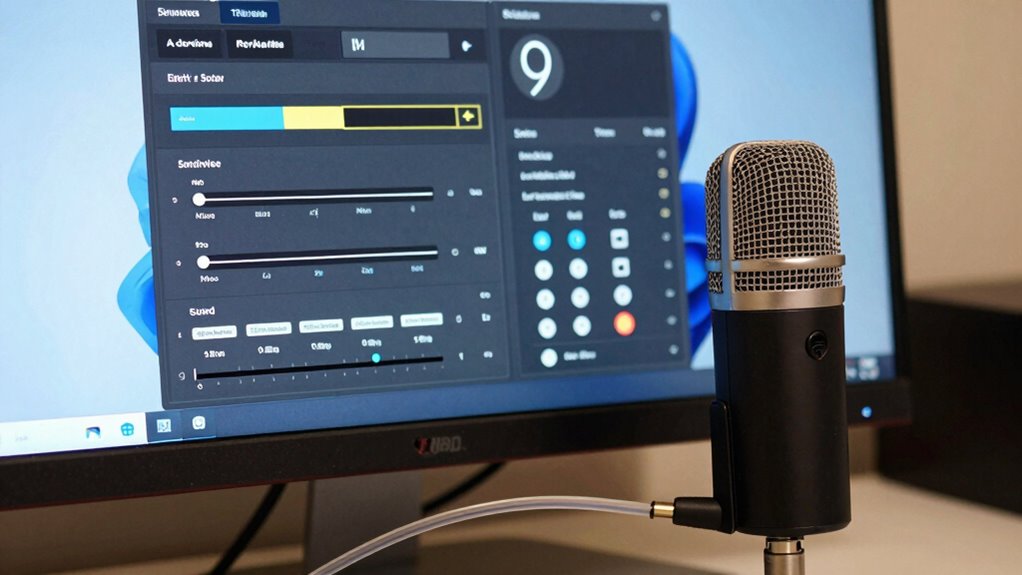 adjust microphone input levels