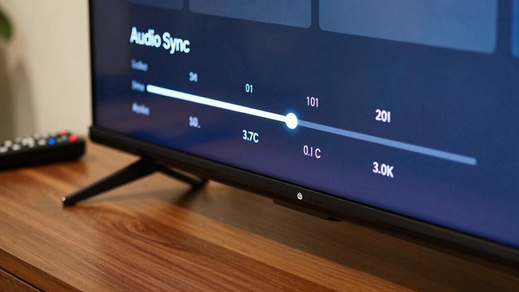 adjust tv audio delay settings
