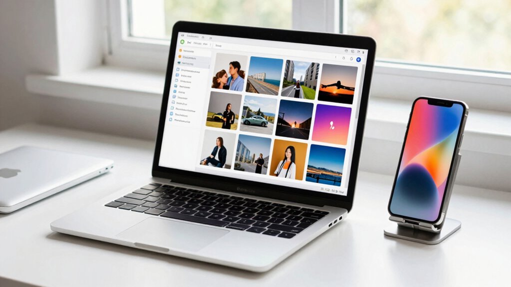 automatic photo synchronization and privacy