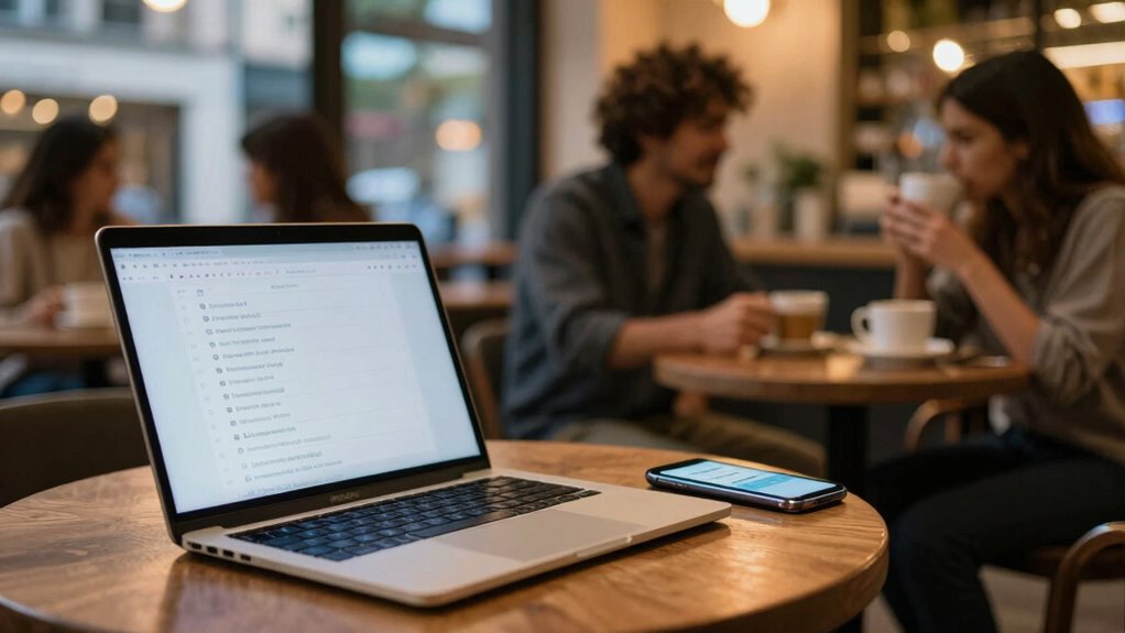 avoid sensitive transactions publicly