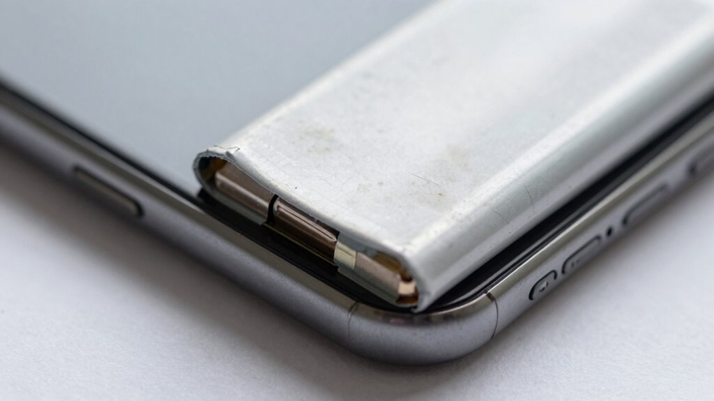 battery swelling from internal gas buildup