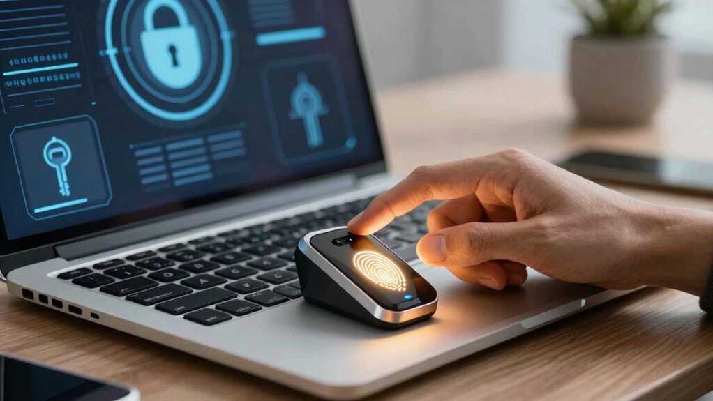 biometric cryptographic password replacement