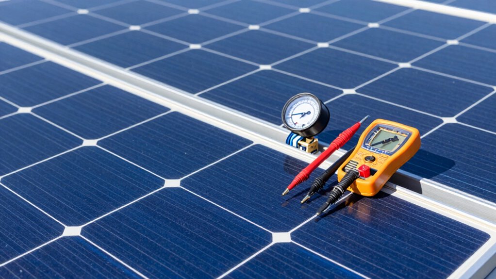 check connections and shading