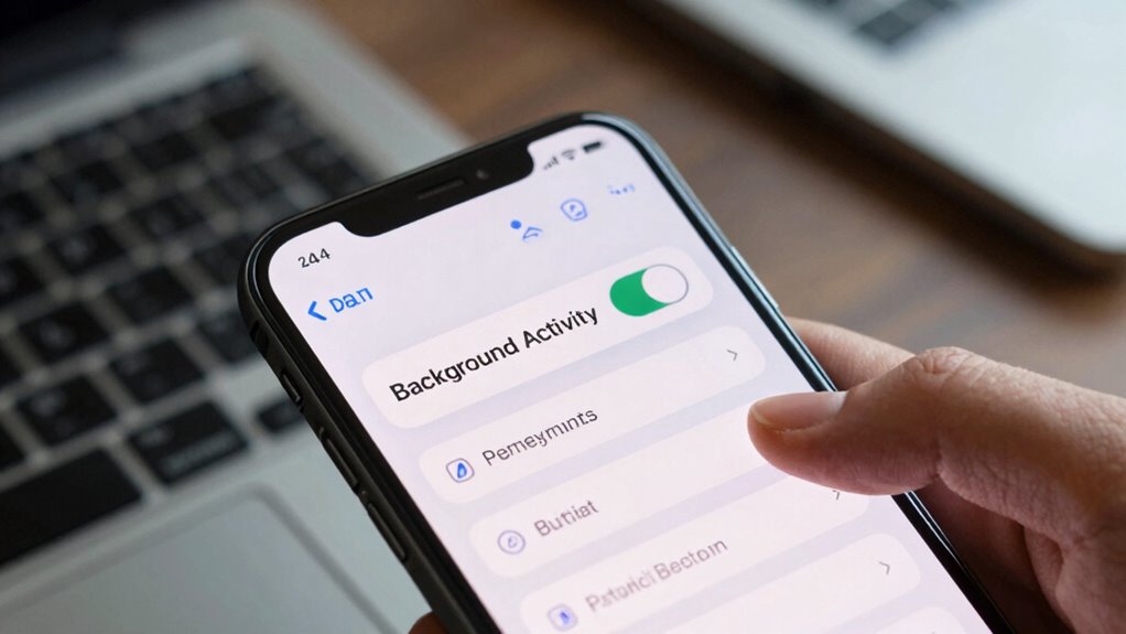 check device and app settings