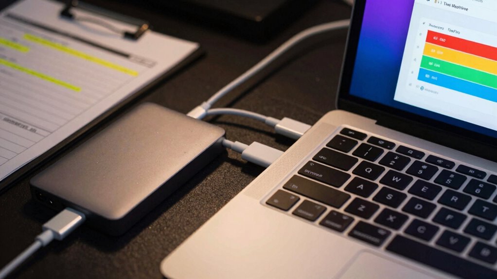 check drive connection and encryption