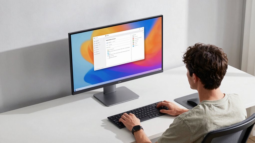 check monitor at eye level