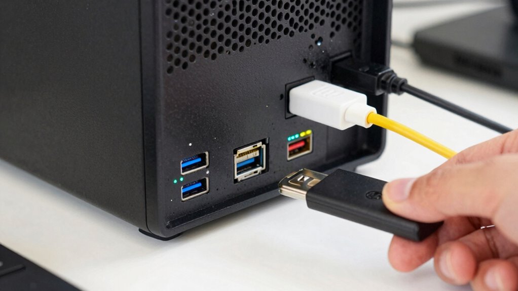 check usb connection and ports