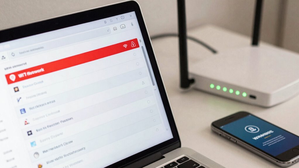 check wi fi security settings regularly