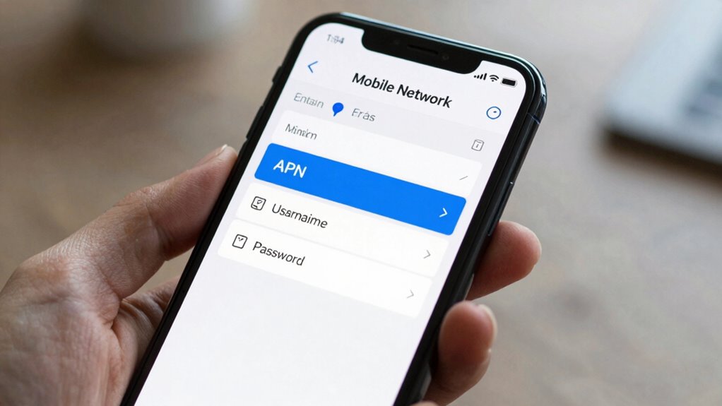 check your apn settings