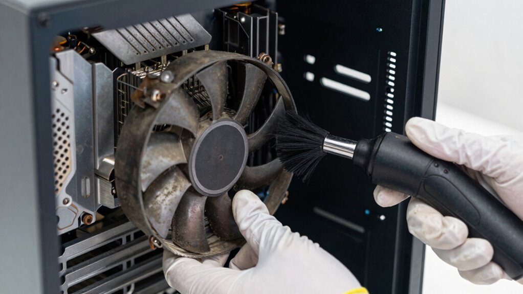 clean fans and heat sinks