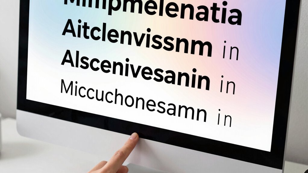 clear simple legible fonts