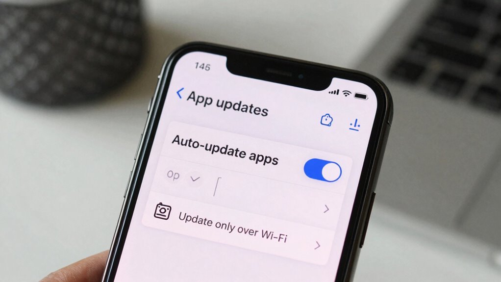 control app update data
