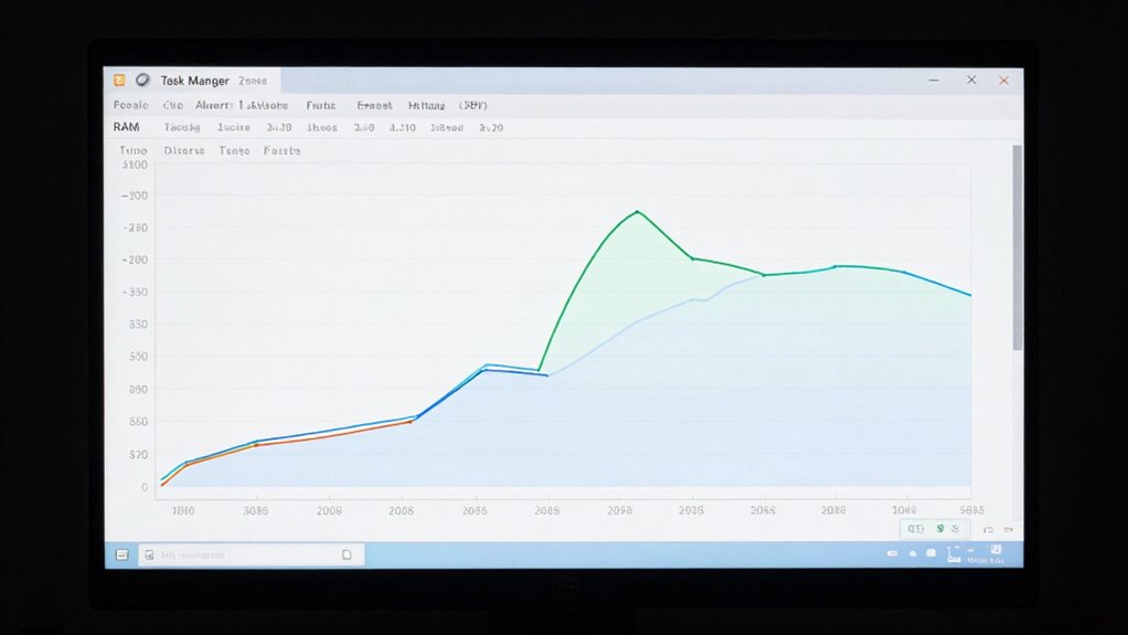 cpu and ram activity levels