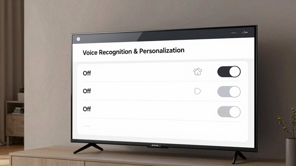disable voice and personalization