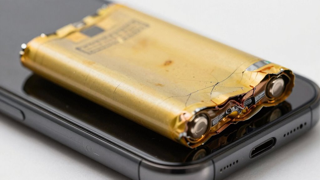 dispose swollen batteries safely