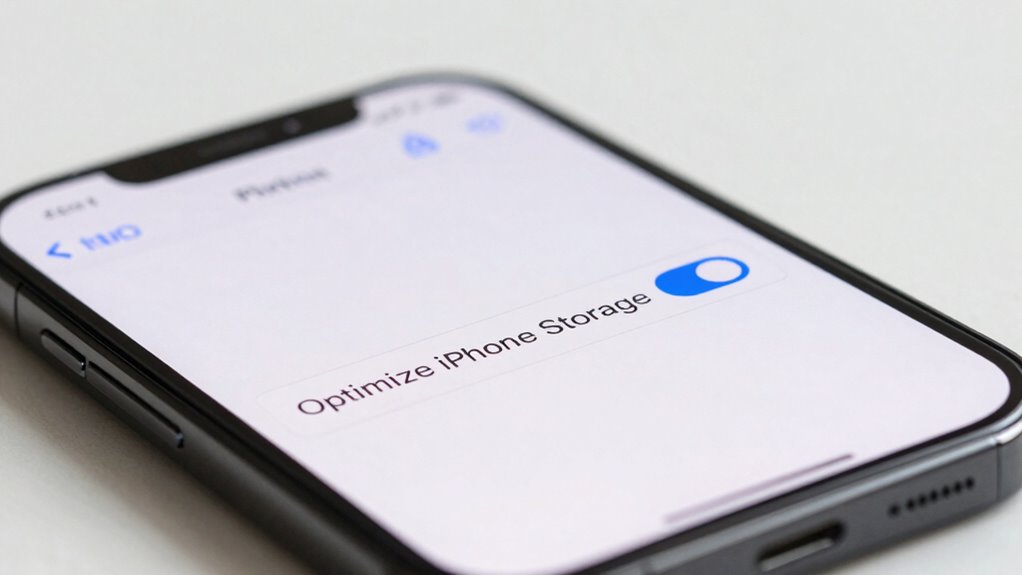 enable icloud photo optimization