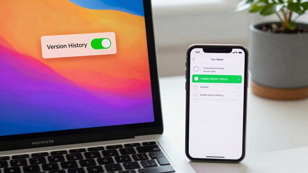 enable version control and permissions