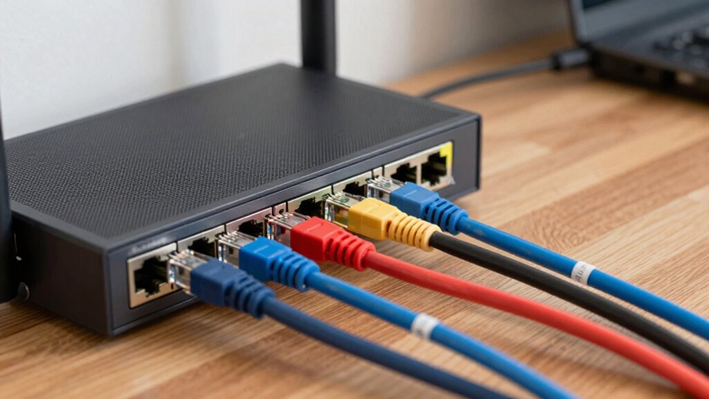 ethernet wiring for mesh networks