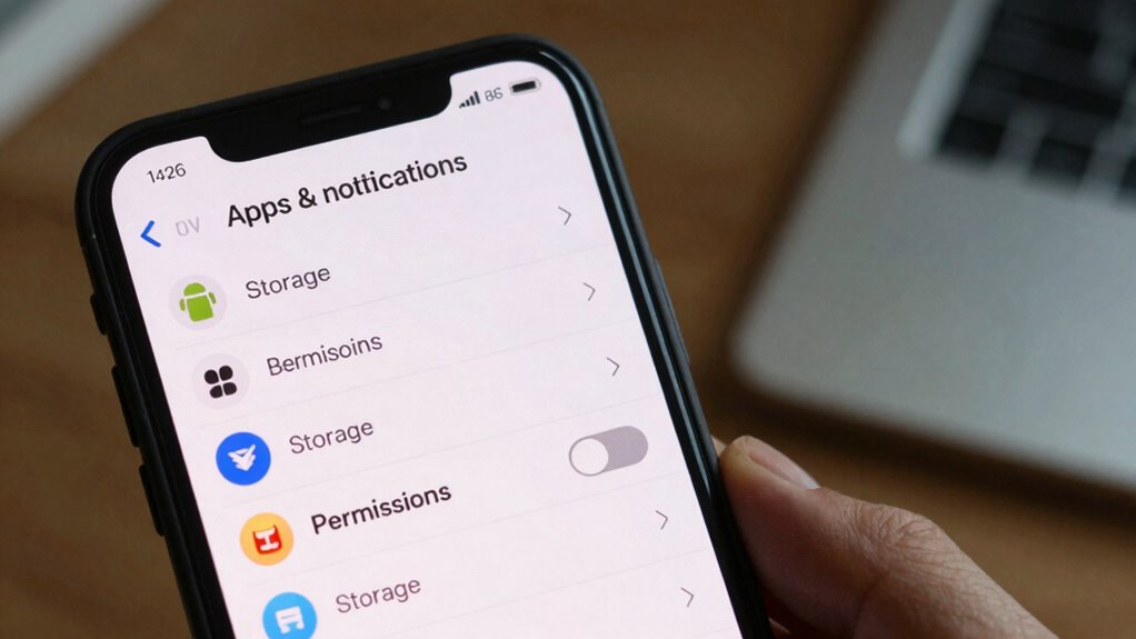 grant or reset storage permissions
