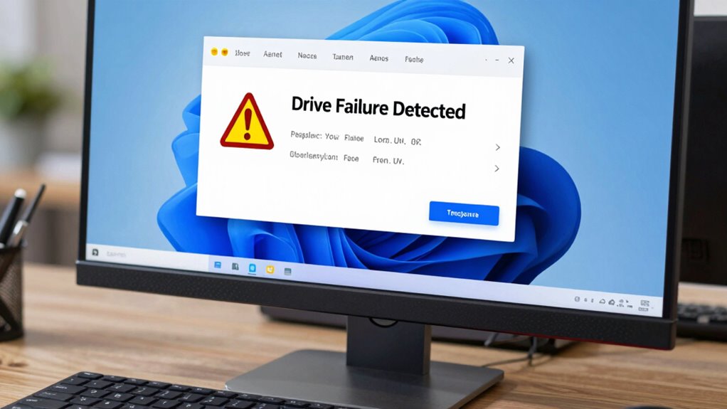 identify and troubleshoot drive warnings