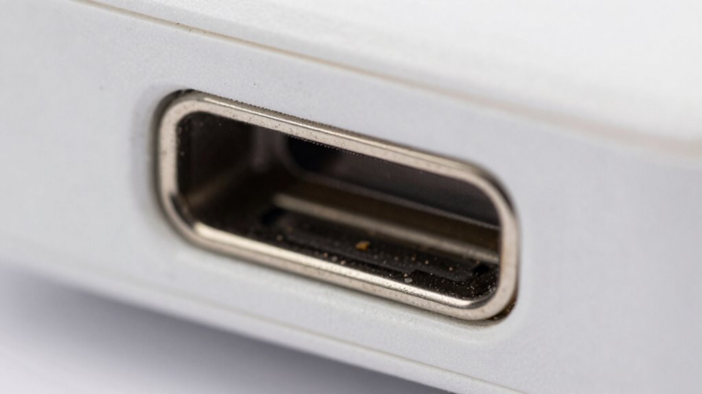 inspect and clean usb c port