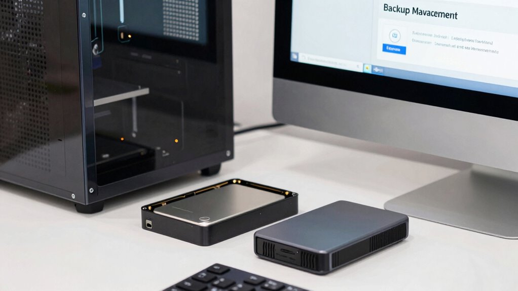 internal versus external backups