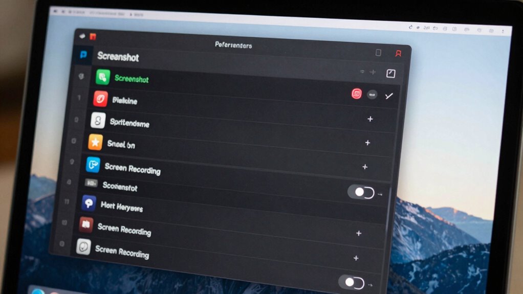 macos screenshot and recording options