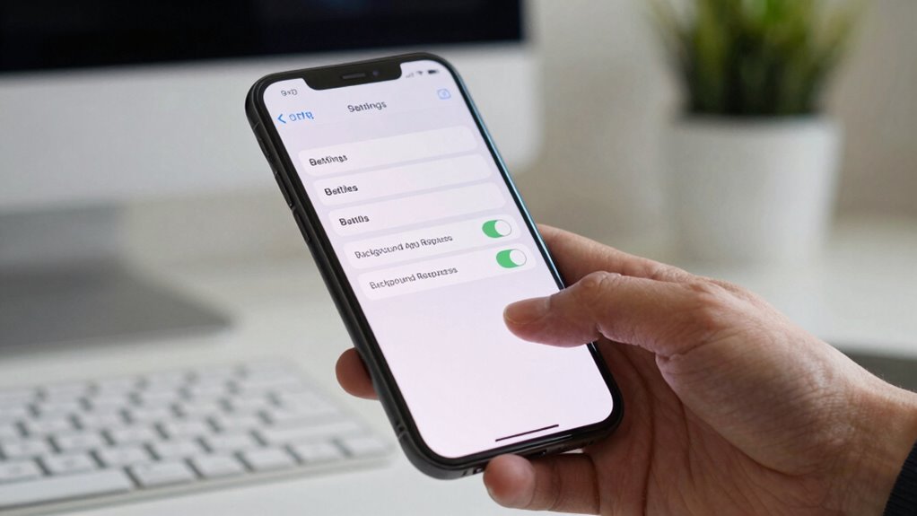 manage background app activity