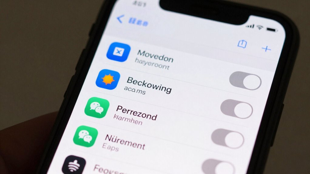 manage background app permissions