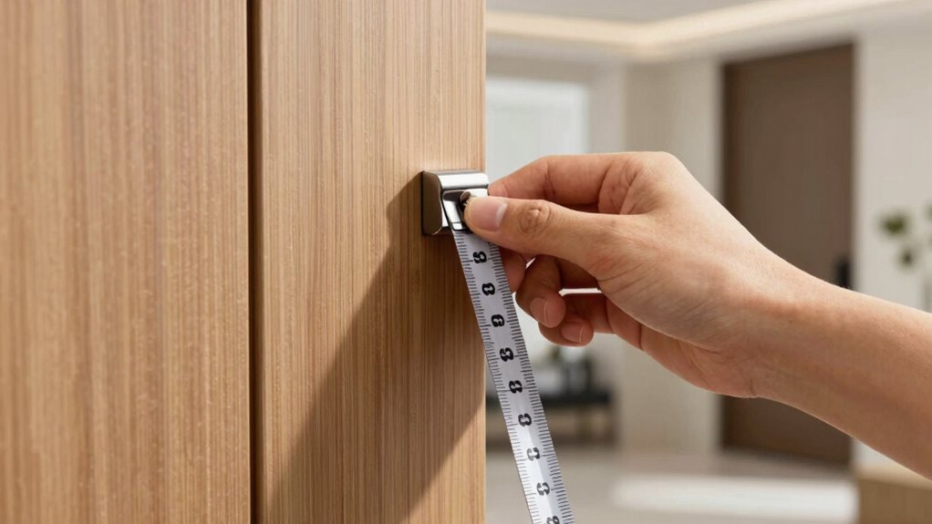 measure door thickness precisely