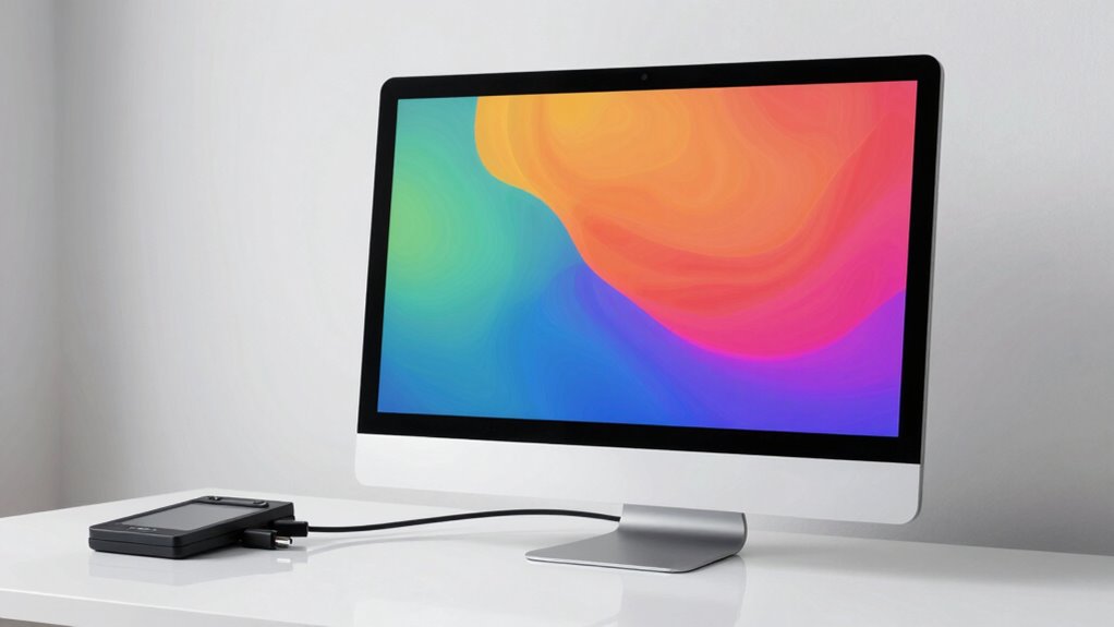 monitor connection and calibration