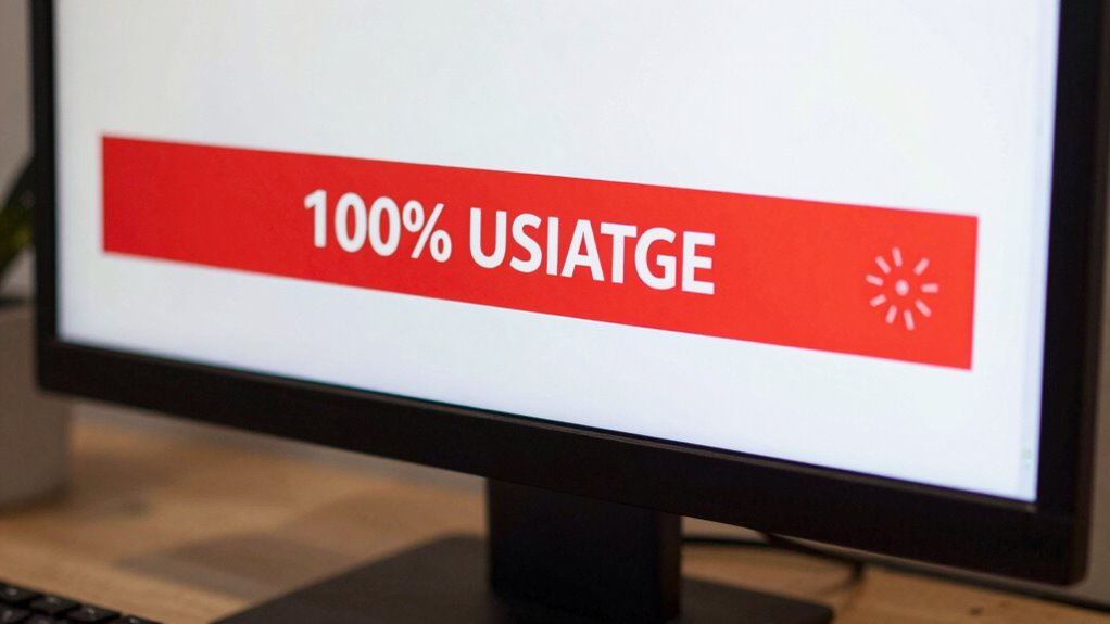 monitor disk usage signs