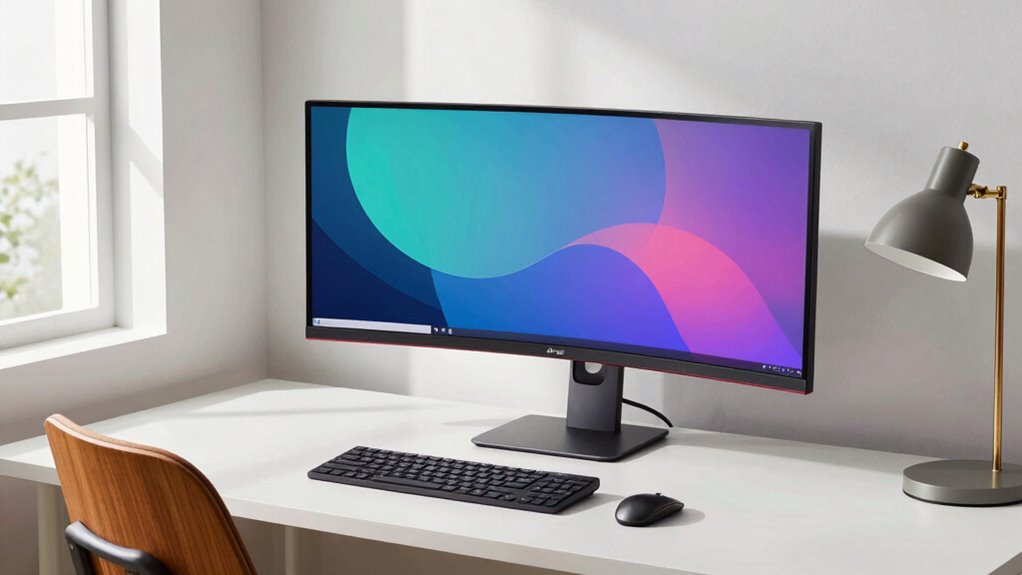 monitor positioning enhances focus