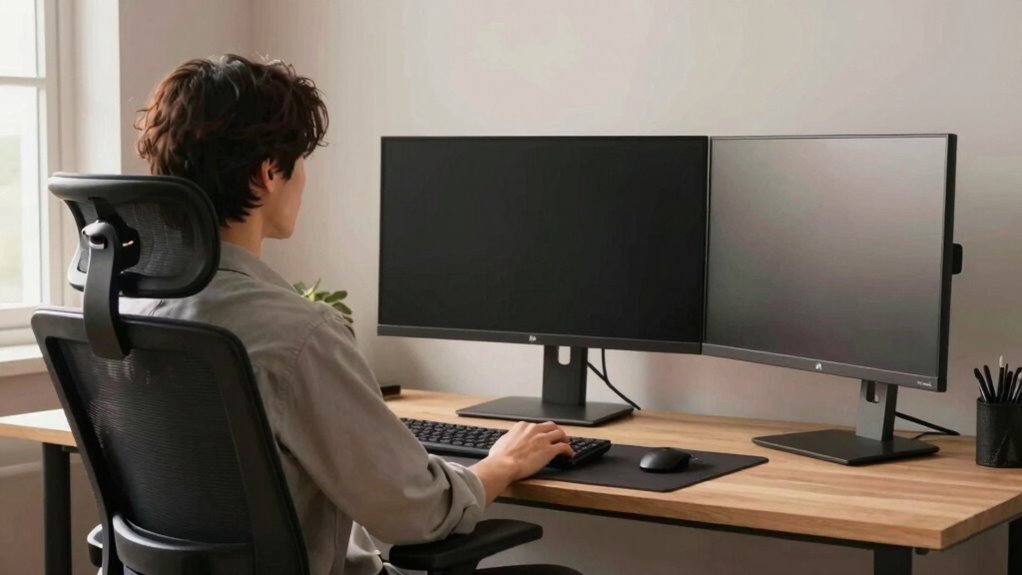optimal ergonomic monitor positioning