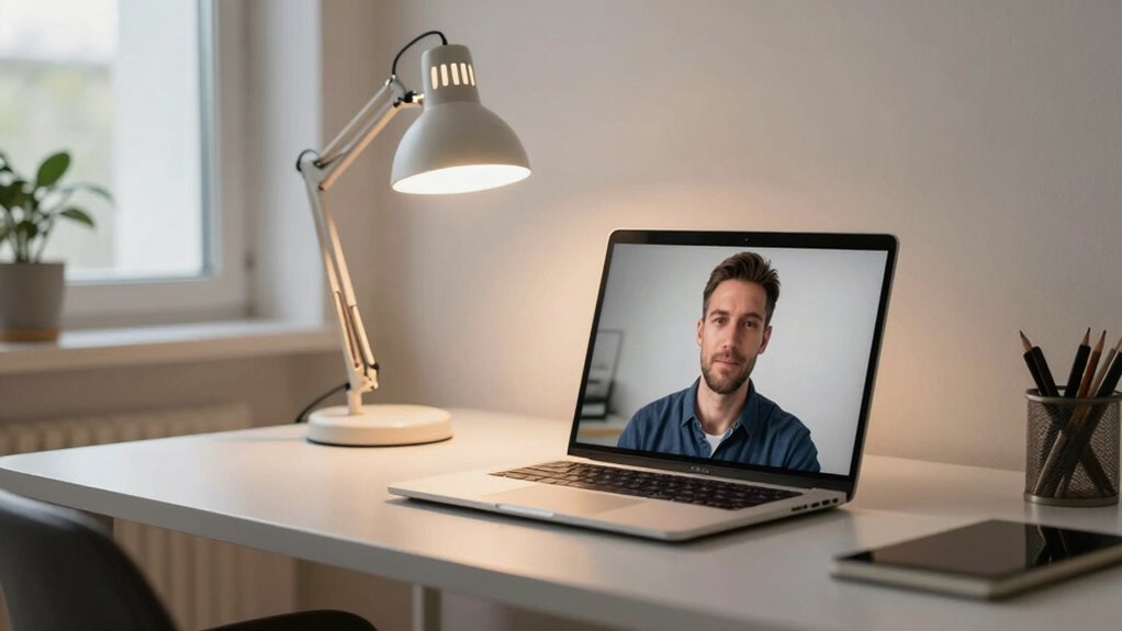optimal lighting for video calls
