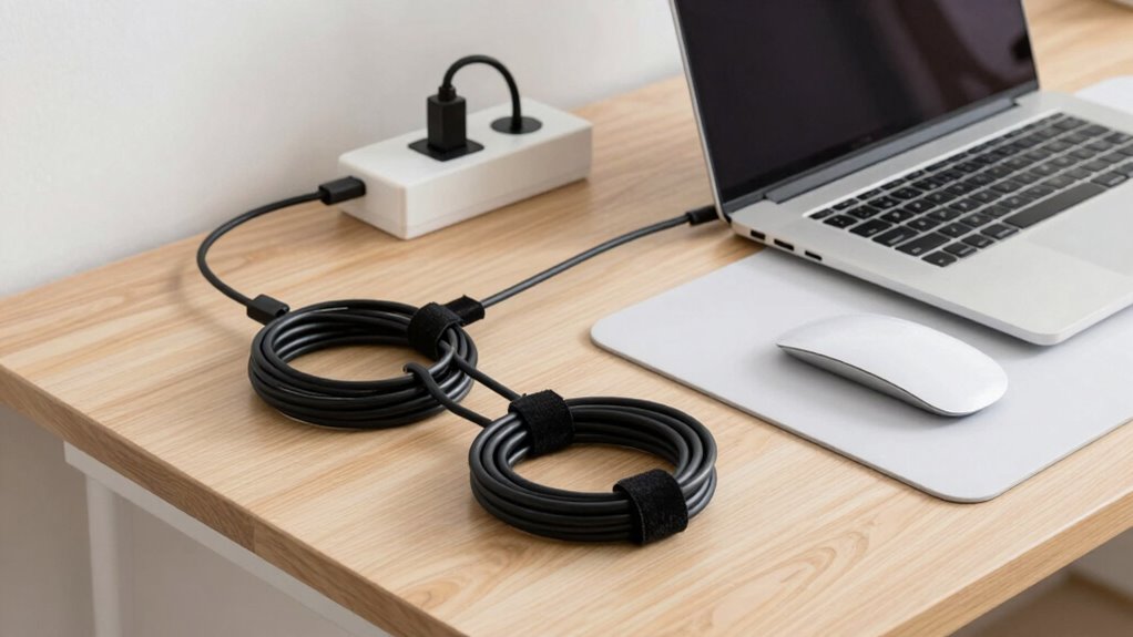 organize cables and space