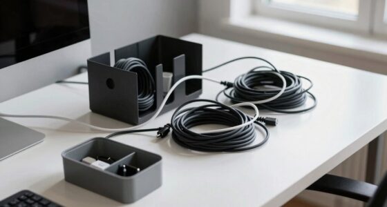 organize cables for efficiency