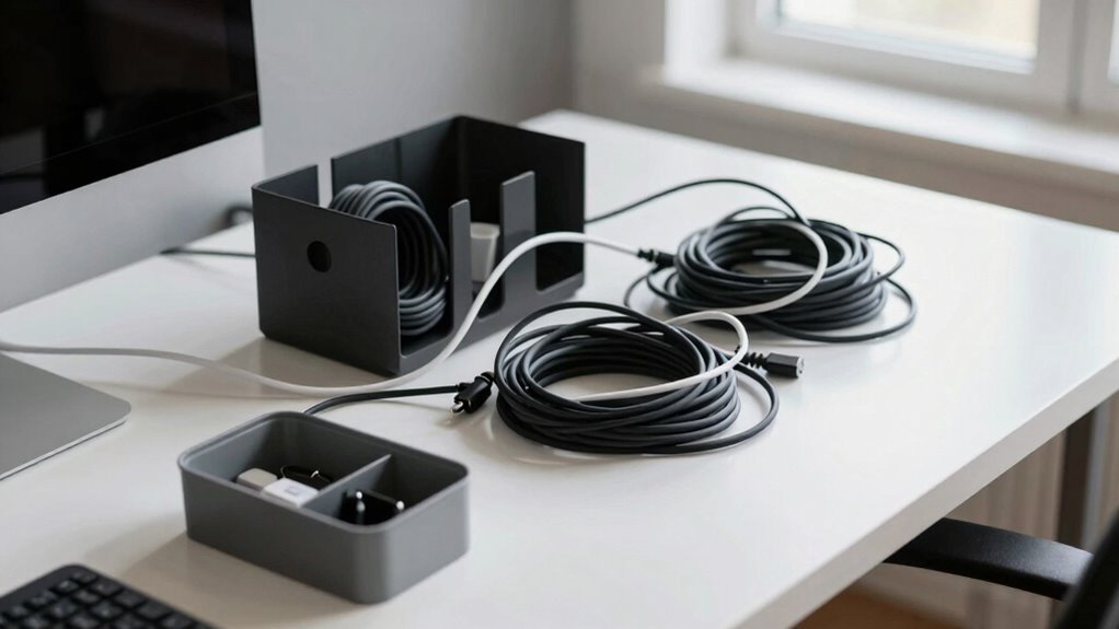 organize cables for efficiency