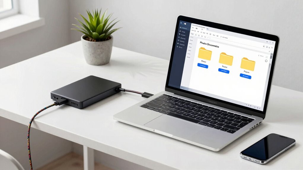 organized accessible backup storage