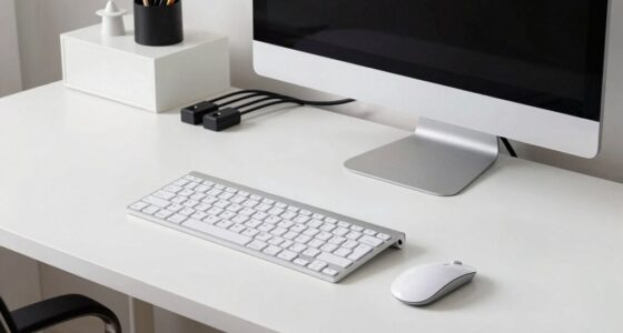 organized cables for cleanliness