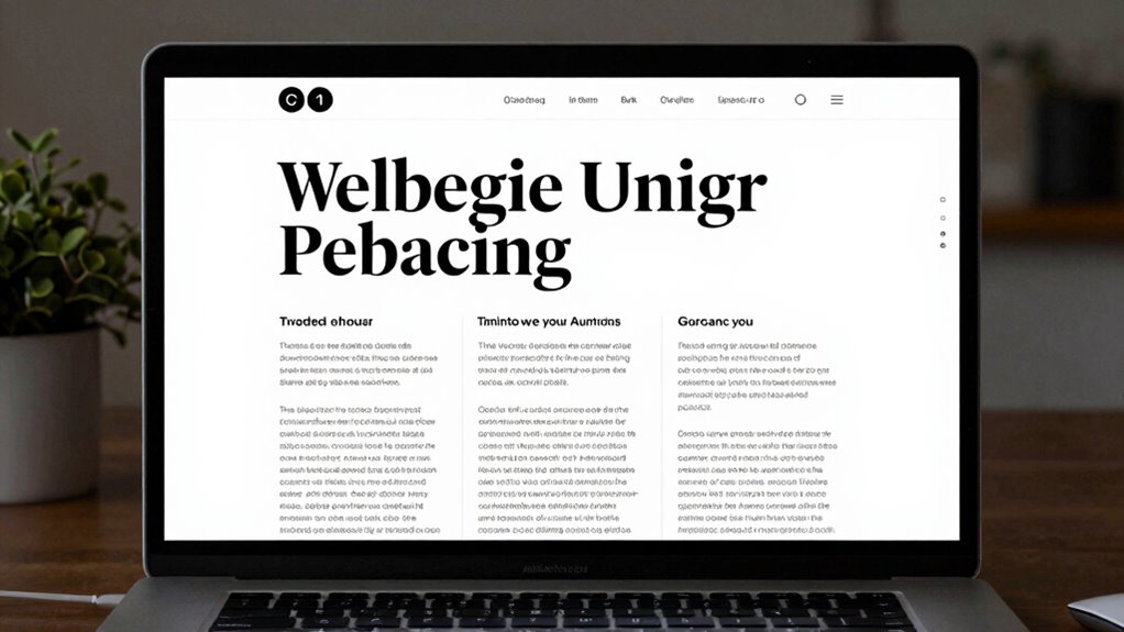 organized content with headings