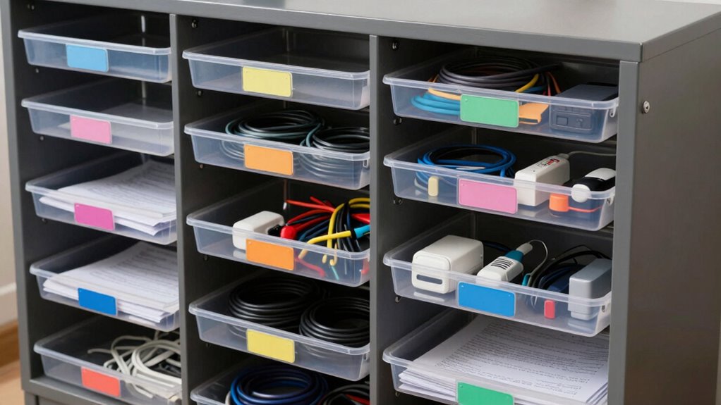 organized device storage system