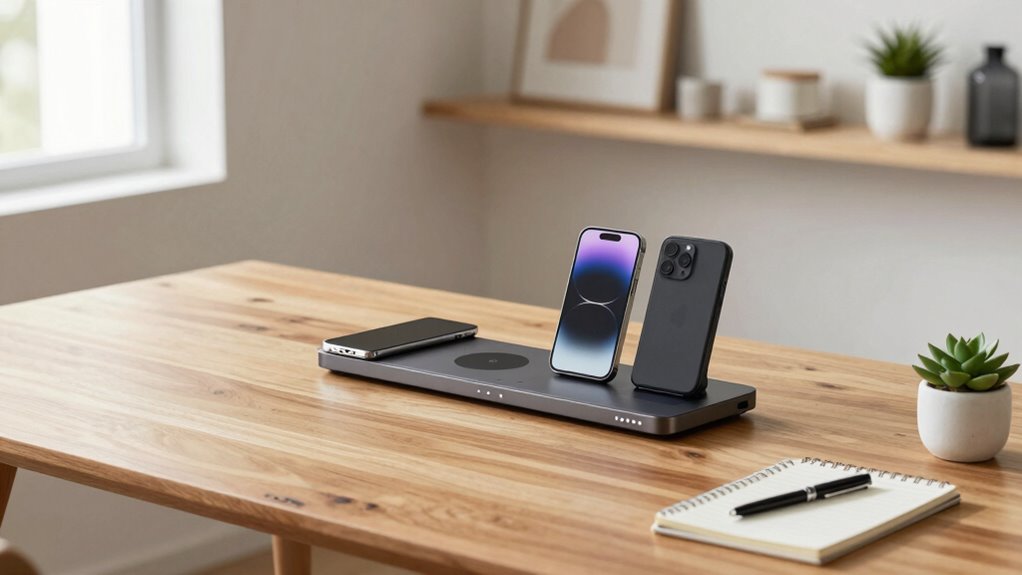 organized ergonomic workspace setup