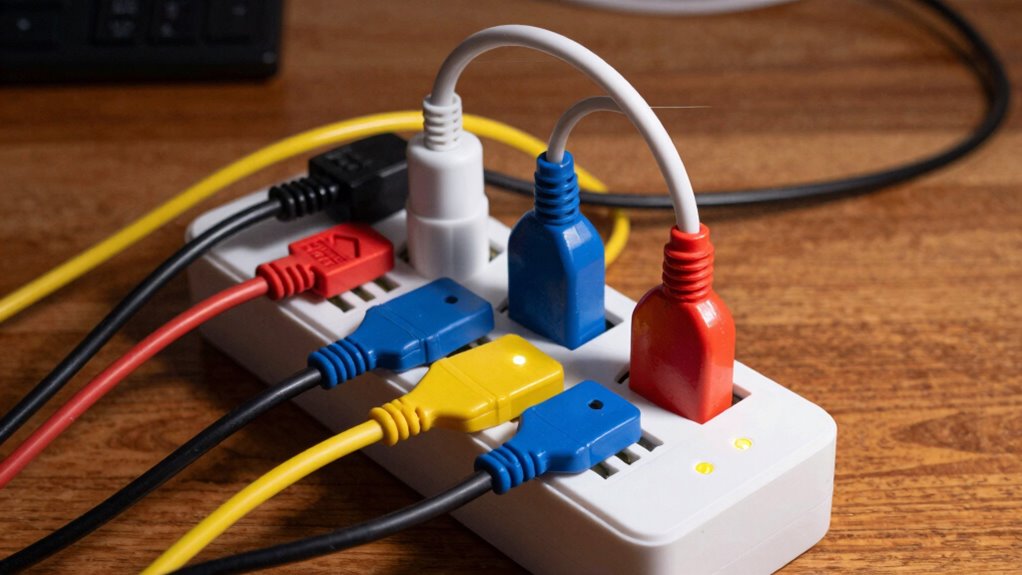 overloaded power strip warning