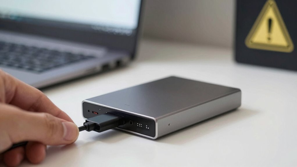 power down clicking hard drive