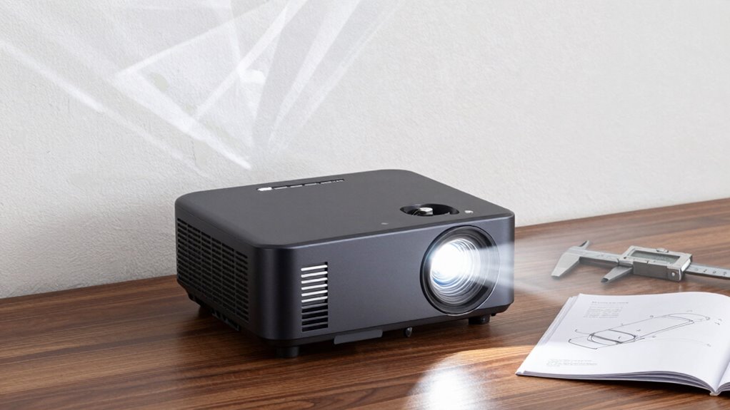 projector brightness and distance